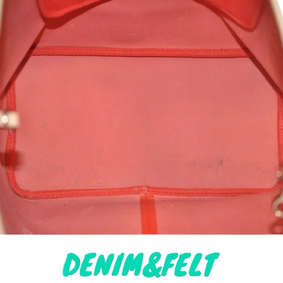 Coach Red Coated Canvas/Leather Metro Horse Carriage Shopper Tote Shoulder Bag♥️ - Picture 15 of 16